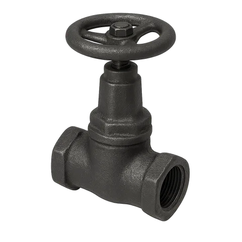 Клапан чугунный запорный муфтовый 15кч18п Ду 25 Ру 16